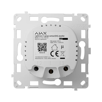 Безжичен единичен интелигентен ключ - основа с монтажна рамка - Ajax LightCore 83427.142.NC