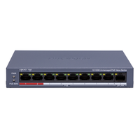 PoE Суич HikVision DS-3E0109P-E/M(C) 8+1 x 100Mb, 80W, L2, Unmanaged 802.3af/at