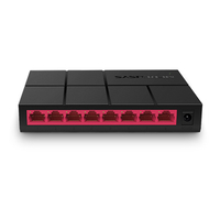 Суич Mercusys MS108G, 8-порта 10/100/1000Mbps
