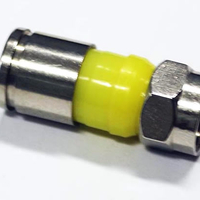 F - конектор за компресиране за RG6