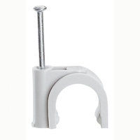 Скоба за кабел, Ф 7mm, с пирон - Legrand Fixfor 31526