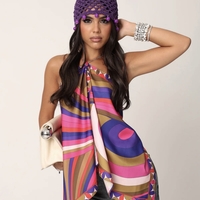 Топ “Violet Scarf”