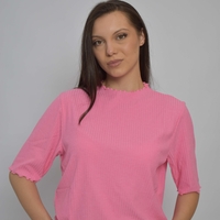 Тениска Only Carmakoma - Pink