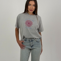 Oversize тениска в сив цвят