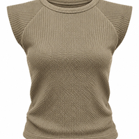 Elegant Two-Piece Women’s Set with Flared Skirt /2450/Beige