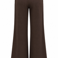 Elegant Women’s Peplum Two-Piece Set/2608/Brown