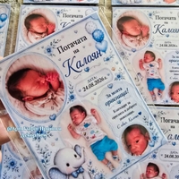 Фото магнит слонче в синьо