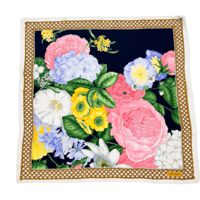 Шал на цветя Valentino Garavani flower print silk scarf