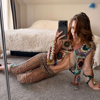 Shimmer 3/4 Chain Pants