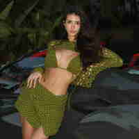 Green Massive Skirt