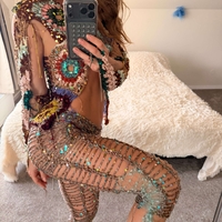 Shimmer 3/4 Chain Pants