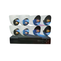 Sistem complet de inregistrare in retea cu 8 camere - CCTV - POE - 080081