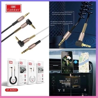 Cablu audio spiralat - ET -AUX23 - Jack 3,5 mm - 880165 - Negru