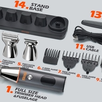 Set de tunsoare-barbierit - 5 în 1 - 90642 - DSP - 613774