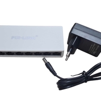 Comutator de internet cu 8 porturi - SW08S-8 - Pix-Link - 812037