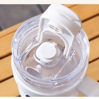 Pahar cu apa din plastic cu paie - DL24613 - 850 ml - 839406