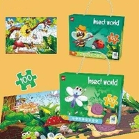 Puzzle pentru copii de 100 de piese - Lumea insectelor - 61004 - 310442