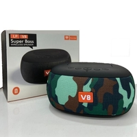 Difuzor Bluetooth wireless cu suport smartphone - V8 - 716880 - Army