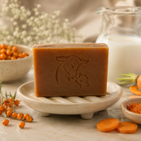 Sapun natural pentru piele sensibila cu lapte de capra, morcov si catina