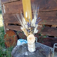 Natural Beeswax candle for special life events