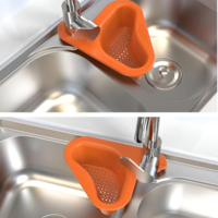 Cosulet de Scurgere Neo™ pentru Chiuveta, Forma de Lebada, Prindere de Baterie, Portocaliu