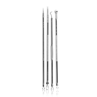 Set 4 Pensete pentru Extractie Puncte Negre, Cosuri, Acnee, Comedoane, Neo™ Premium, din inox, metalice