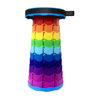 Scaun Telescopic Neo™ Portabil, universal, sustine 150 kg, ABS, Multicolor