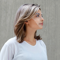 Viziera profesionala protectie faciala Femei, marimea M, Neo, transparenta, usoara, dezinfectabila