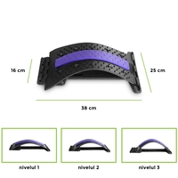 Dispozitiv de Masaj Lombar Neo™ cu Functie de Presopunctura si Stretching maxim 150 kg, Indigo