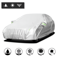 Prelata Auto Impermeabila Universala, Culoare Gri, Cu Dungi Reflectorizante, Marimea M, Neo™