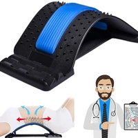 Dispozitiv de Masaj Lombar si Stretching Neo™ cu Functie de Presopunctura si Stretching maxim 150 kg, Albastru