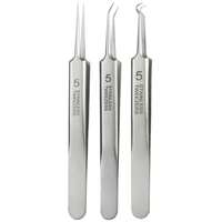 Set 8 pensete pentru extractie puncte negre, comedoane, acnee, ustensile cosmetice din inox, metalic, Neo™ Premium®