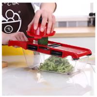 Set Razatoare Neo™ 10 in 1, pentru Taiere si Razuire a Legumelor si Fructelor, Rosu