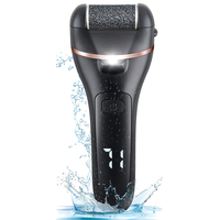 Set Aparat indepartare bataturi si piele uscata Calus Neo Foot Polisher, display digital, LED, incarcare USB, capat suplimentar si 3 role, 2000 rpm, Negru