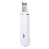 Aparat de curatare faciala cu ultrasunete, Neo™ Skin®, lifting ten, skin scrubber, spatula indepartare puncte negre, hidratare, peeling, Alb