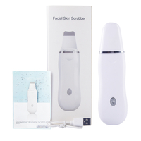 Aparat de curatare faciala spatula cu ultrasunete, Neo™ Clean Skin, indepartare puncte negre, hidratare, curatare ten, anti rid, anti imbatranire, acumulator, alb