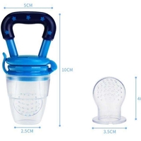 Suzeta cu compartiment pentru fructe si legume, Neo™ BbyBoom®, Silicon, fara BPA, Albastra