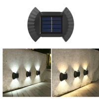 Lampa cu Incarcare Solara pentru Pereti, Scari, Garduri, Lumina de Veghe, Senzor de Lumina, IP65, 2 leduri laterale, buton ON/OFF, Neo™