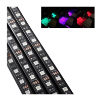 Set 4 lumini ambientale auto, Intensitate reglabila, Interfata USB, Control aplicatie, Multicolor, Neo™