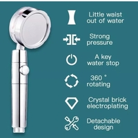 Para cap de dus, cu elice, conexiune 1/2” albastru