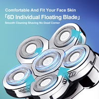 Aparat de ras electric 6D, Neo™ 6 Blade Samurai®, multifunctional, fara fir, incarcare USB, 100% rezistent la apa, 6 lame independente, usor de curatat, sistem 6 in 1, Silver