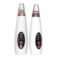 Aparat indepartat puncte negre, Neo™ Premium, cu vacuum, 3 Puteri ajustabile, 6 capete, Ingrijire faciala, Curatare faciala, Acnee, Incarcare USB, Alb