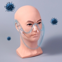 Masca protectie faciala nas gura pentru Barbati, Neo Half Man, transparenta, usoara, dezinfectabila, reutilizabila, fashion