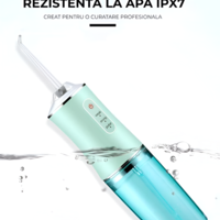 Irigator Bucal Neo™, Fara Fir, 3 moduri, Rezervor 230 ml, 1400-1800 impulsuri/minut, Verde