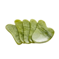 Set Rola Dubla Roller Jade si Piatra Guasha de Jad, Neo™, aparat / dispozitiv pentru masaj facial si corporal si drenaj limfatic, Verde