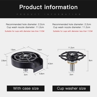 Dispozitiv pentru spalarea si clatirea paharelor, Neo™ KitClean®, sistem clatire automat cu presiune, pentru bucatarie, bar, cafenea, hotel