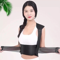 Aparatoare Profesionala cu 111 magneti Neo™ Premium®, tip Corset pentru spate si coloana, unisex, dimensiune reglabila, Negru