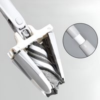 Mop cu Burete Neo™ din Fibre cu Stoarcere, Tip X, Plat, Gri