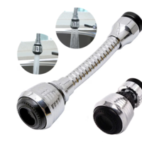 Prelungitor Universal Neo™ pentru Robinet 13 cm, 2 Fluxuri, Argintiu