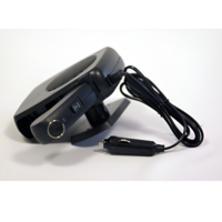 Aeroterma Auto 200W pentru Alimentare la Priza Auto 12V - Functie de Aer Calde si Rece, Culoare Negru, Buton On/Off, MKT™